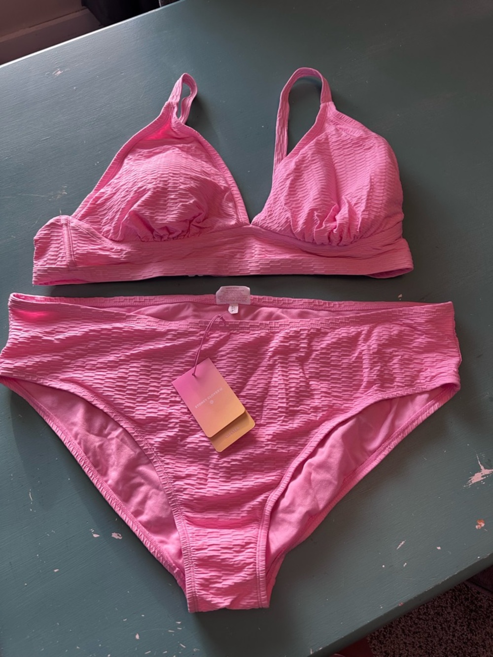 Stoney Clover Lane Pink Smocked Bikini Bottoms